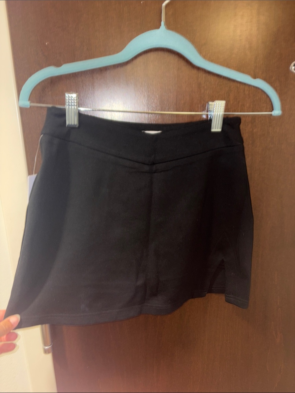 NWT Princess Polly Black Mini Skirt with Subtle Side Slit